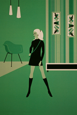 Kunstkarte <br>Miss Green