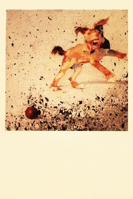 Kunstkarte <br>Red Ball with Ashes