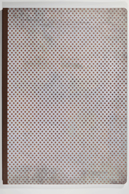 handgemachtes Notizheft <br>brown-dotted turquoise