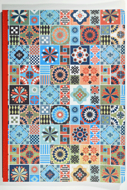 handgemachtes Notizheft <br>multi-patterned squares